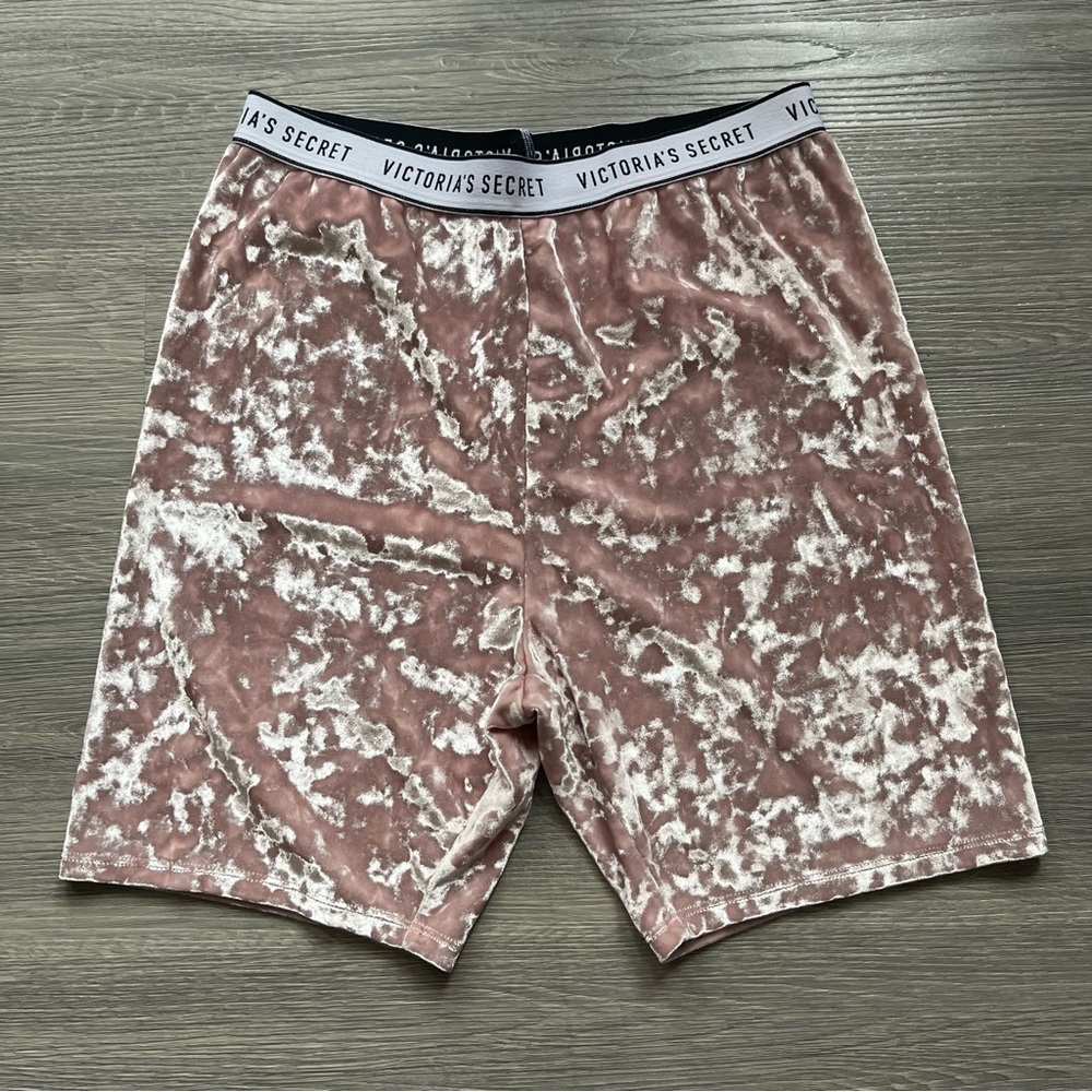 Victoria's Secret Women’s Velvet Shorts in Light Pink